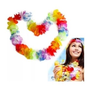 Colar Havaiano Simples Com 12 Unidades