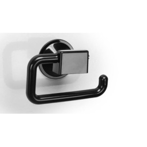 Porta  Papel  Higiênico Com Ventosa  De  Pressão Simples  Preto
