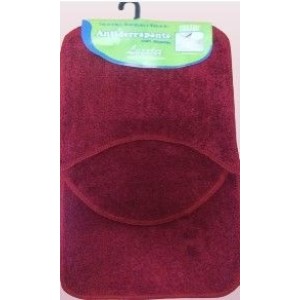 Jogo  Tapete Para  Banheiro  3 Peças  Algodão   Cores