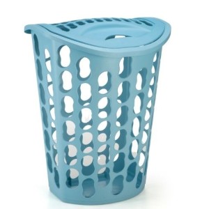 Cesto Telado  Para Roupa  Azul