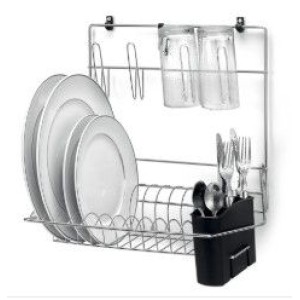 Cook Home Organizador Seca Pratos , Copo e Talheres  Cromado