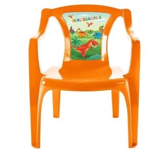 Poltrona  Infantil Laranja Com Label