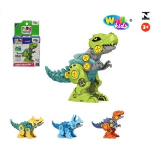Dinossauro  Monta e  Desmonta  Com Chave Dino Collection  Sortidos  26 Peças