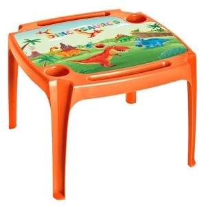 Mesa Infantil Laranja Com Label