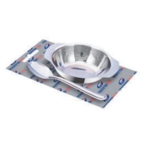 Kit  Com 1 Taça e  1 Colherinha  Inox