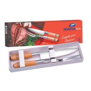 Conjunto Churrasco Com 2 Peças