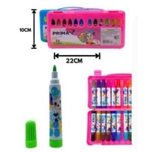 Caneta Hidrografica 24 Cores  Com Maleta