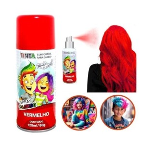 Tinta Temporária de Cabelo  150Ml /80Gr Vermelho