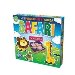 Quebra Cabeça 32 Peças -Safari Madeira