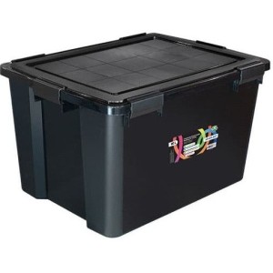 Container Organizador Multiuso  6 Travas  80 Litros