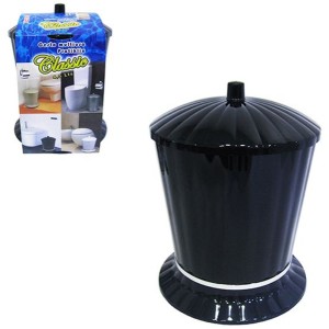 Cesto Para Lixo Pratik Luxo  5 Litros Preto