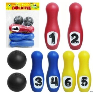 Boliche Com 6 Pinos -2 Bolas