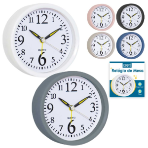 Relogio  Despertador  De Mesa Sortido  9,6 Cm Plastico