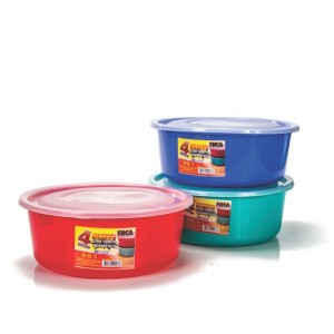 Caixa Quadra 4 Litros com Tampa Hermética