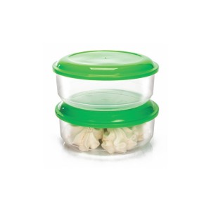 Gold Pote Redondo GG 2 Peças Transparente - 1500ML Cada Unidade