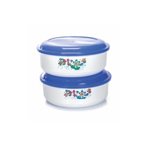 Gold Pote Redondo GG 2 Peças Decorado - 1500ML Cada Unidade