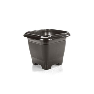 Vaso Quadrado Preto 2 Litros