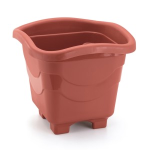 Vaso Quadrado Extra Grande Telha