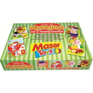Jogo Da Memória os 3 Porquinhos