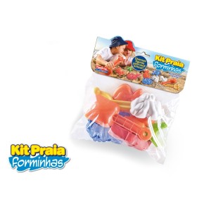 Kit Praia Forminhas com 10 Peças