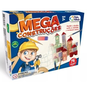 Mega Construções 76 Peças Madeira