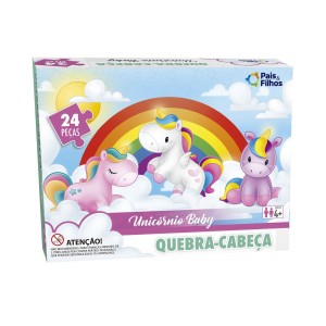 Quebra Cabeça Unicórnio Baby 24 Peças