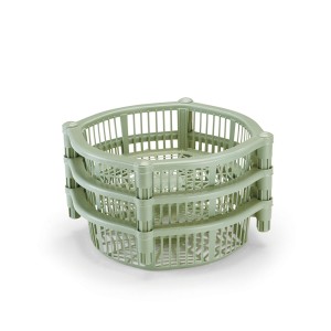 Fruteira Versatil Com 3 Cestas  Verde