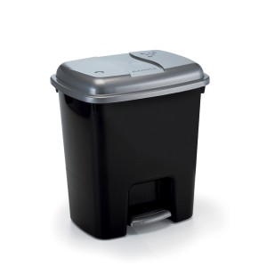 Lixeira Com Pedal 7,5 Litros Com Tampa Prata