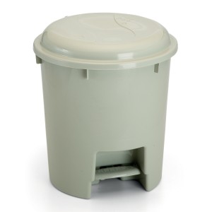 Lixeira Redonda Com Pedal 14  Litros Color