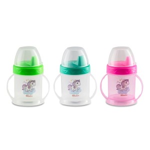 Copo Kids Unicornio com Alça e Tampa  220 ml