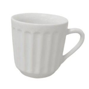 Caneca Canelada Branca 150ML