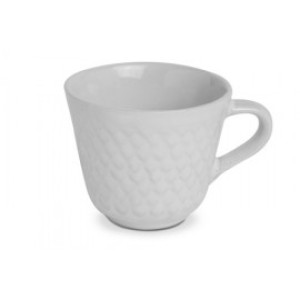 Xicara Para Café Relevo 80ML Branca