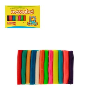 Massinha  Para  Modelar Com 12 cores 130g