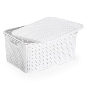 Caixa Rattan Preta 15 Litros