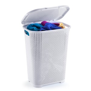 Cesto Rattan Branco 30 Litros