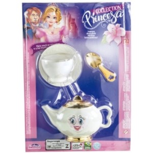 Bule +Xicara+Pires+ Colher Princesa Cartela