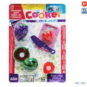 Frutas Velcro - Cartela