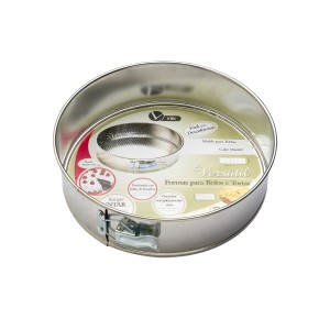 Forma Para Bolo Aluminio Desmontável 25CM