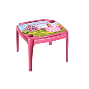 Mesa Infantil Rosa Com Label