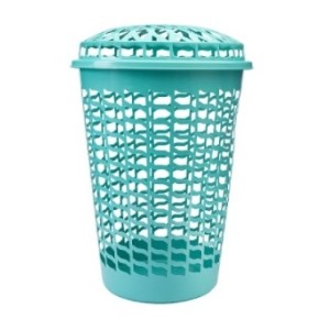 Cesto Telado Verde Com Tampa  56 Litros