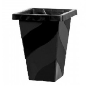 Vaso Quadrado Coluna Medio Preto 19 litros