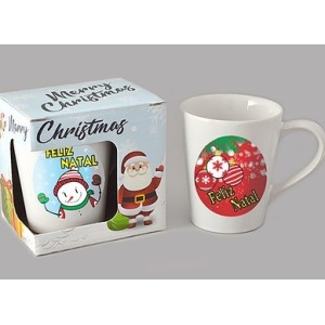 Caneca Tulipa 250ML Natal Caixinha Individual