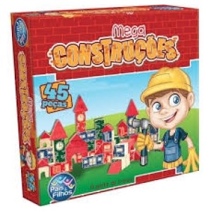 Mega Construções 45 Peças Madeira