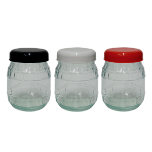 Pote Barril Com Tampa Color 600 ML