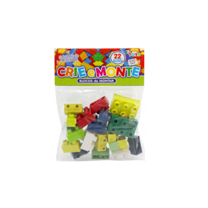 Crie e Monte com 20 Peças - Blocos de Montar
