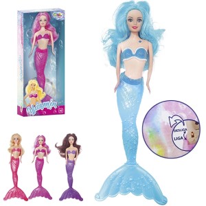Boneca Sereia Com Acessorios