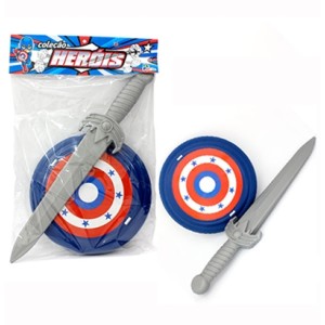 Escudo Com Espada Herois