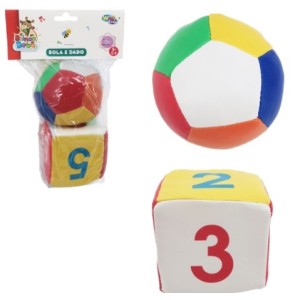 Bola Dado Bebê 2 Peças