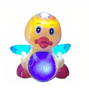 Patinho Musical Com Luzes 20 Cm
