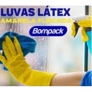 Luva Bompack  Amarela Media Unidade